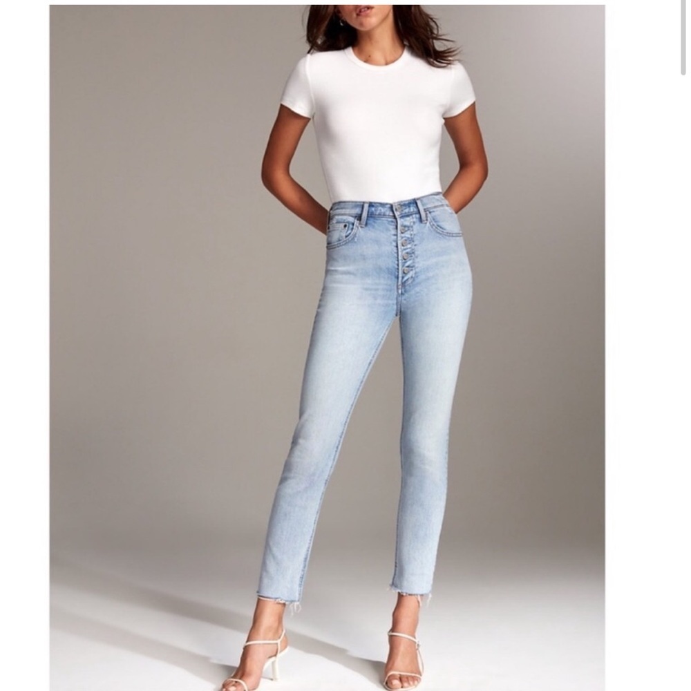 Denim Forum The Yoko High Rise Slim Blue Jeans size 25